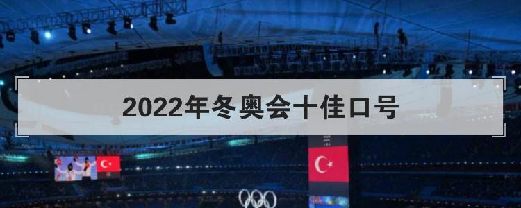 2022年冬奥会十佳口号